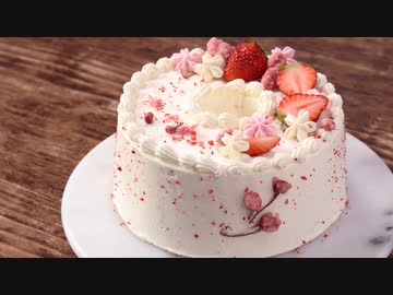 溶ける程ふわっふわな桜シフォンケーキの作り方。