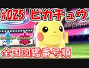 【ポケモン剣盾】全国図鑑番号順にパーティ組んでみた #025ピカチュウ【対戦実況】
