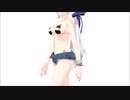【MMD】TDA Bikini Haku 1.0 弱音ハク ビキニ Sexy Walk