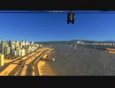 cities:skyline　SUNSET HARBOR　旅客ヘリからの景色を流してみた（往路）