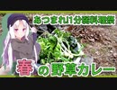 【あつまれ!1分弱料理祭】イタコ姉さんと野草カレー【カレー】
