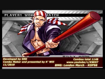 KOF 2002  BILLY / ビリー・カーン Combos Collection HD #40