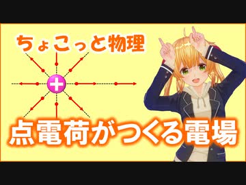 ちょこっと物理【点電荷がつくる電場】