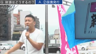 れいわ新選組 山本太郎 財源は？の質問に明確な回答 藤井聡と麻生太郎も援護射撃！