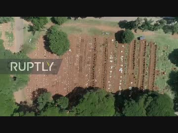 ブラジル サンパウロ墓地に掘られた何百もの墓...病院には死体の山