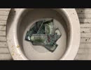 お金をトイレに流してみた５