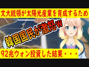 【韓国の反応】韓国政府の支援が集中する太陽電池市場がとんでもない事になっていた事が判明し韓国国民が激怒・・・【世界の〇〇にゅーす】
