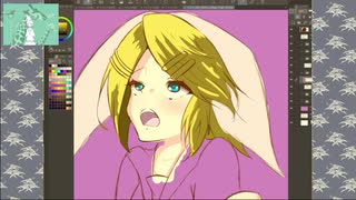 【イラスト制作】暑過ぎるリンちゃん描いてみた【パンツ絵師】