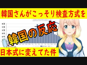 【韓国の反応】韓国の検査数が激減している件について【世界の〇〇にゅーす】【youtubeは不適切＆削除済】