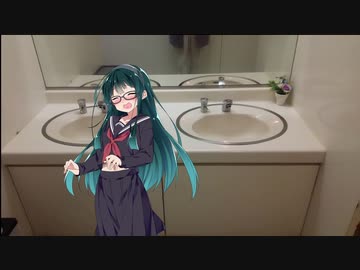 鼻歌でハッピーバースデイを歌いながら手洗いをするずん子ちゃん　ショート版