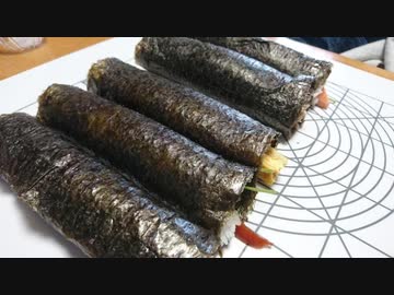 ゆかりさんの超速レポ動画 １ｍ海苔巻回