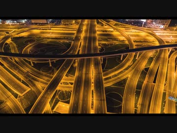 武漢肺炎対策でロックダウン中のアラブ首長国連邦の首都ドバイを空撮