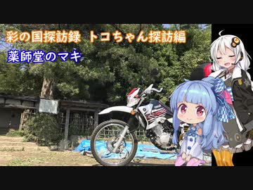 【彩の国探訪録：トコちゃん探訪編】Part3 「薬師堂のマキ」と道中の桜並木【琴葉葵車載】