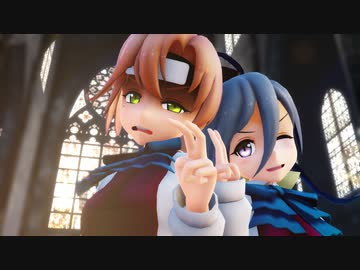 【MMD艦これ】戦艦クラスを喰いたい娘と、なりたい娘ｗ (2人は19番艦)