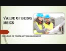 Value of being MRICS