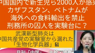 【YouTube不適切認定動画】#061中国国内で新生児ら2000人が感染/カザフスタン、ベトナムが海外への食料輸出を禁止/刑務所の囚人を実験台に？