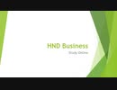 HND Business