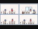 【動く4コマまんが】『ねじ巻きじかけの気持ち』　⑨　まねっこ　オリジナル音楽とラクガキ