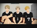 【MMDHQ!!】双子と主将で極楽浄土
