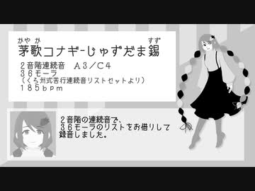 【UTAU音源配布/HANASU】喋り声風連続音とガイドBGMなど【茅歌コナギ】