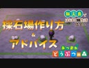 【採石場の作り方・アドバス】あつまれどうぶつの森 採石場を作ってみた