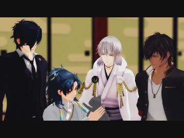 【MMD刀剣乱舞】鶴丸猫日記7【MMD紙芝居】