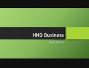 HND Business