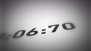 4k-numbers-digits-countdown-close-up-background　キッズオンエア