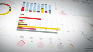 　キッズオンエア　pack-of-business-colors-bar-charts-and-statistics-diagrams-loop　