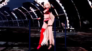 【Fate/MMD】ビーチのベヨネッタを踊っていただいた【どら式ジャンヌ・オルタ（水着）】