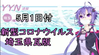 【結月ゆかりニュース】新型コロナウイルス感染情報part9【埼玉県5/1】