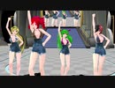 【重音テト　櫻花アリス】Kiss me 愛してる【MMD】