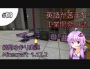 【Minecraft】英語が苦手な工業開発日誌　#6【VOICEROID+ゆっくり実況】