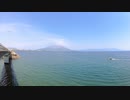 ある日の桜島（その２０５）＜谷山神社と谷山臨海大橋と祇園之洲から磯に向かう途中から桜島＞