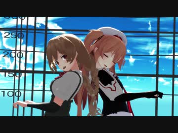 【MMD艦これ】峯雲さんと村雨さんの『Gimme×Gimme』【カメラ配布】