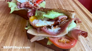 Extreme BLT Deep Fried Sandwich