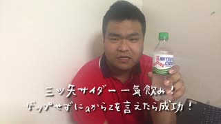 三ツ矢サイダーを一気飲みしてA〜Zをいってみたwwwwwwww