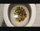 M&M'sとスキットルズをトイレに流してみた３