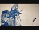 クレヨン１本で志摩リンを描いてみた