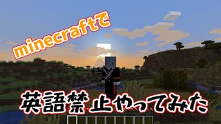 マイクラで英語禁止やってみた！