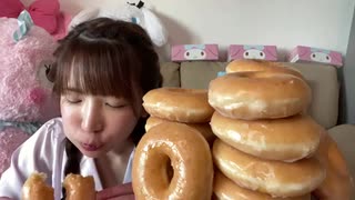 【大食い】甘々ドーナツ【もえあず】