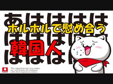 ホルホルで慰め合う韓国人