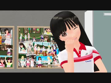 【MMD】テニスウェアのてとらさんで「うらはらりゆらゆらる」背景改修版
