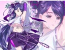 【メイキング】藤の巫女【描いてみた】
