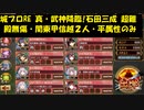 城プロRE 真・武神降臨!石田三成 超難 殿無傷・関東甲信越２人・平属性のみ