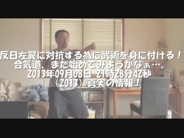 反日左翼に対抗する為に武術を身に付ける！　　合気道、また始めてみようかなぁ…。