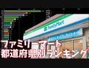 ファミリーマート店舗数・都道府県別ランキングの推移□2004～2020年