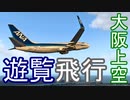 【xplane11】737で大阪上空を遊覧飛行してみた。