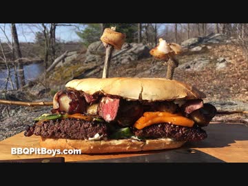 ステーキ＆ベーコン・ホタテ　サンドイッチ