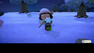 ついなちゃんとセイカさんがあつ森の雪だるまを時を越えて話したい話